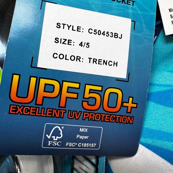 NWT Kids Shark Swim Trunks & Goggles Boys Sz 4 - 5 UV protect Zeroposur NEW - Picture 5 of 14